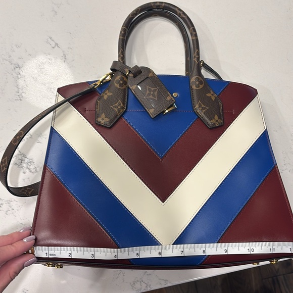 Louis Vuitton City Steamer Handbag Blue/Maroon - Picture 8 of 9